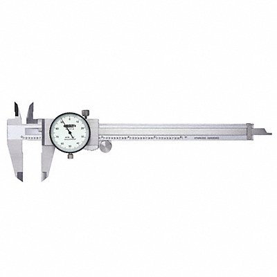 Dial Caliper 0-6 Range 1-1/2 Jaw D SS MPN:1311-6CAL