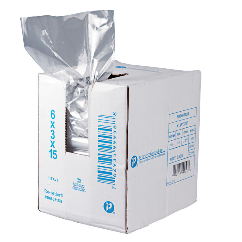 Get Reddi Food and Poly Bag, 12 inches x 8 inches x 30 inches, 24-Quart, 1.00 mL, Clear, 500/Case, Sold by the Case MPN:PB120830