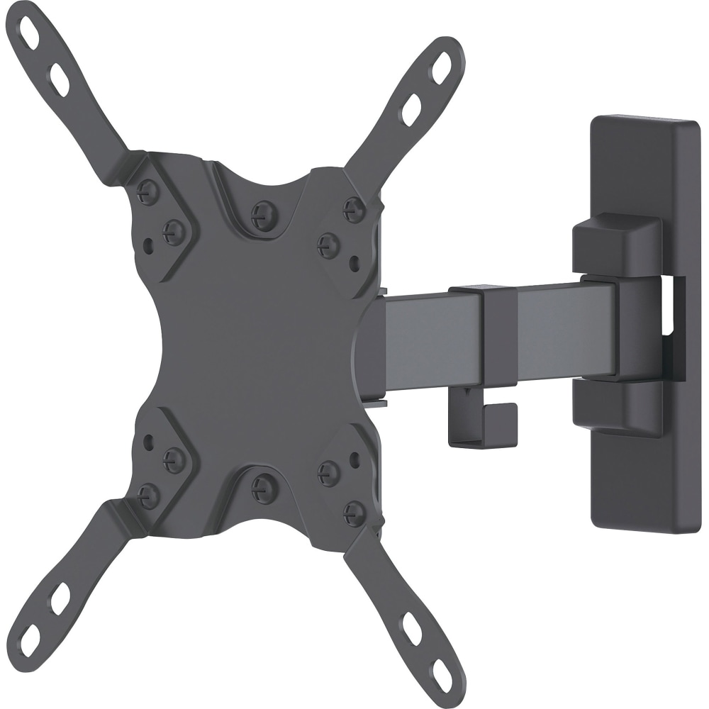 Manhattan TV & Monitor Mount, Wall, Tilt and Swivel, 1 screen, Screen Sizes: 13-42in, Black, VESA 75x75 to 200x200mm, Max 20kg, Swivel with 2 pivots, Lifetime Warranty - Bracket - for LCD display - steel - black - screen size: 13in-42 (Min Order Qty 2) MP