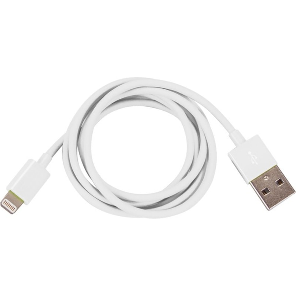 I/OMagic Lightning/USB Data Transfer Cable - 4 ft Lightning/USB Data Transfer Cable - First End: 8-pin USB - Second End: Lightning - MFI - White (Min Order Qty 4) MPN:I012U04LW