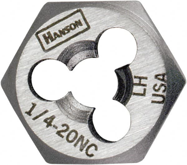 Hex Rethreading Die: 9/16-12 Thread, Left Hand, Carbon Steel MPN:7748