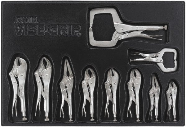 Plier Set: 10 Pc, Locking Pliers MPN:1078TRAY