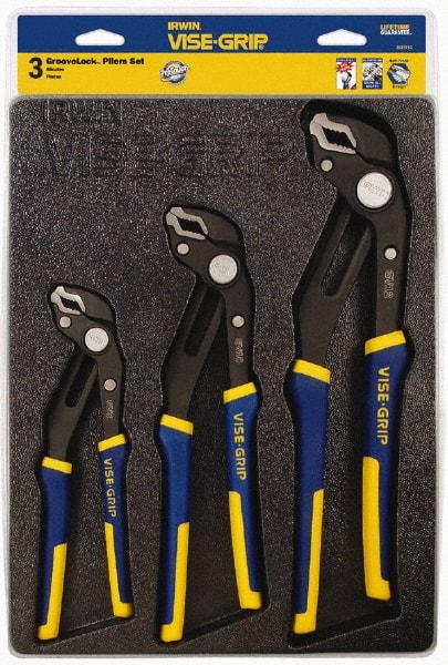 Plier Set: 3 Pc, Groove Joint Pliers MPN:2078710
