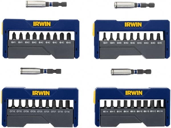40 Piece, Phillips, Square, Torx, Slotted Handle, Insert Bit Set MPN:1899931