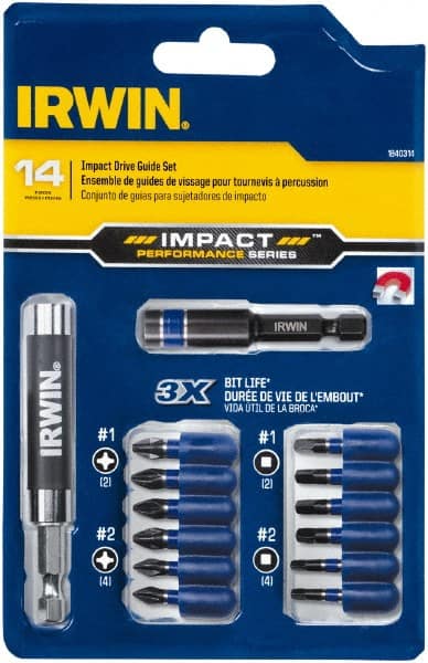 14 Piece, Phillips, Square Handle, Drive Set MPN:IWAF1314