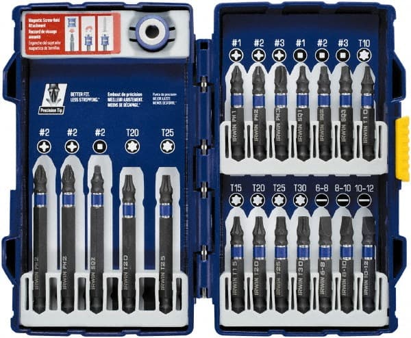 Power Screwdriver Bit Set Drive Set: 20 Pc, #1 to #3 MPN:IWAF1320