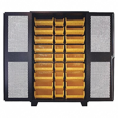 Bin Cabinet Louvered 78 H 48 W 24 D MPN:DK248BL
