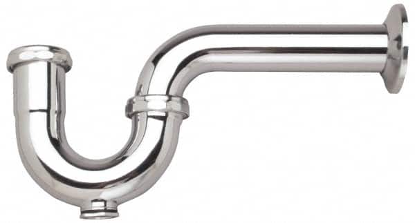 1-1/2 Outside Diameter, 17 Gauge, P Trap with Wall Pipe and Cleanout Plug MPN:105CO