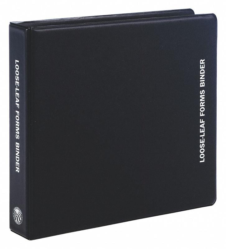 Forms Binder Hard Surface Black MPN:11730