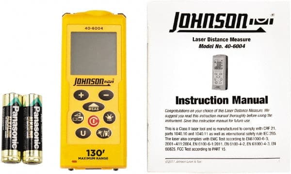 0.05 m to 39.62 m, Laser Distance Finder MPN:40-6004