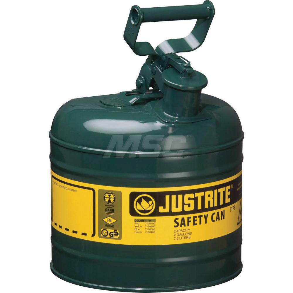 Safety Can: 2 gal, Steel MPN:7120400
