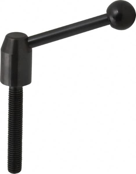 Metric Size Threaded Stud Adjustable Clamping Handle: M10 x 1.50 Thread, 13.5 mm Hub Dia, Steel MPN:10N63A11/E