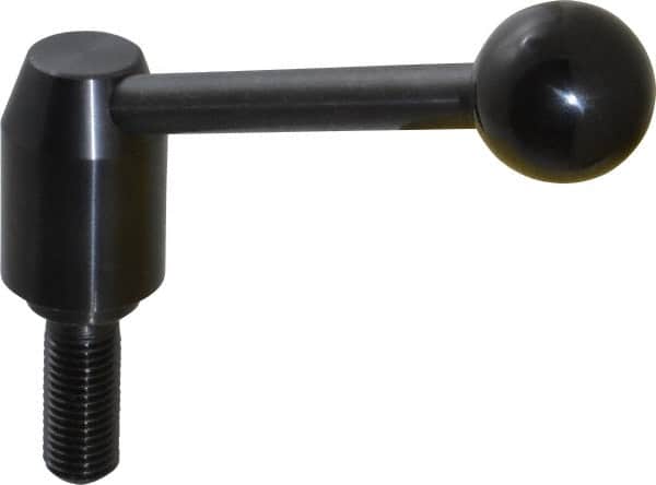 Metric Size Threaded Stud Adjustable Clamping Handle: M16 x 2.00 Thread, 23 mm Hub Dia, Steel MPN:16N40A14/E