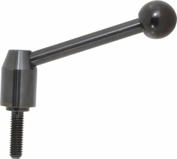Threaded Stud Adjustable Clamping Handle: 3/8-16 Thread, 0.63