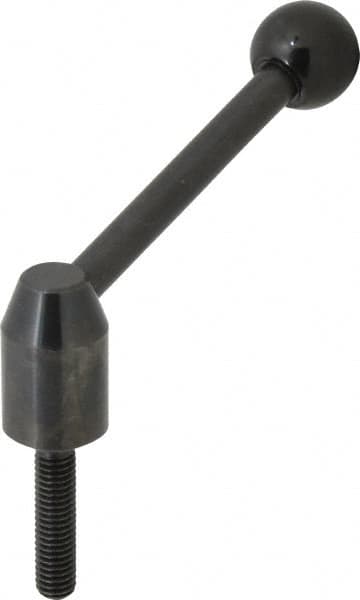 Threaded Stud Adjustable Clamping Handle: 3/8-16 Thread, 0.63