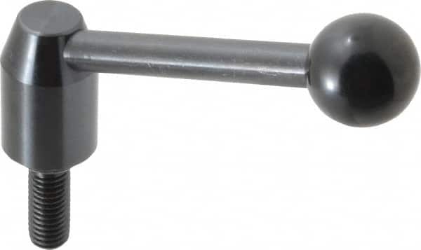 Inch Size Threaded Stud Adjustable Clamping Handle: 1/2-13 Thread, Steel MPN:8T32A13/E