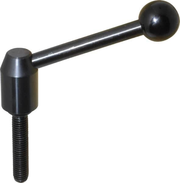Inch Size Threaded Stud Adjustable Clamping Handle: 1/2-13 Thread, Steel MPN:8T63A13/E