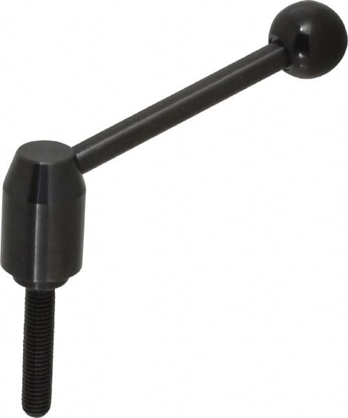 Threaded Stud Adjustable Clamping Handle: 1/2-13 Thread, 0.91