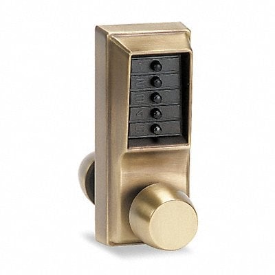 Push Button Lock Entry Antique Brass MPN:1011-05-41