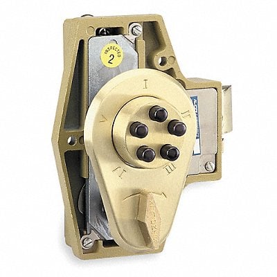 D0005 Deadlocking Spring Latch Satin Brass MPN:922-04