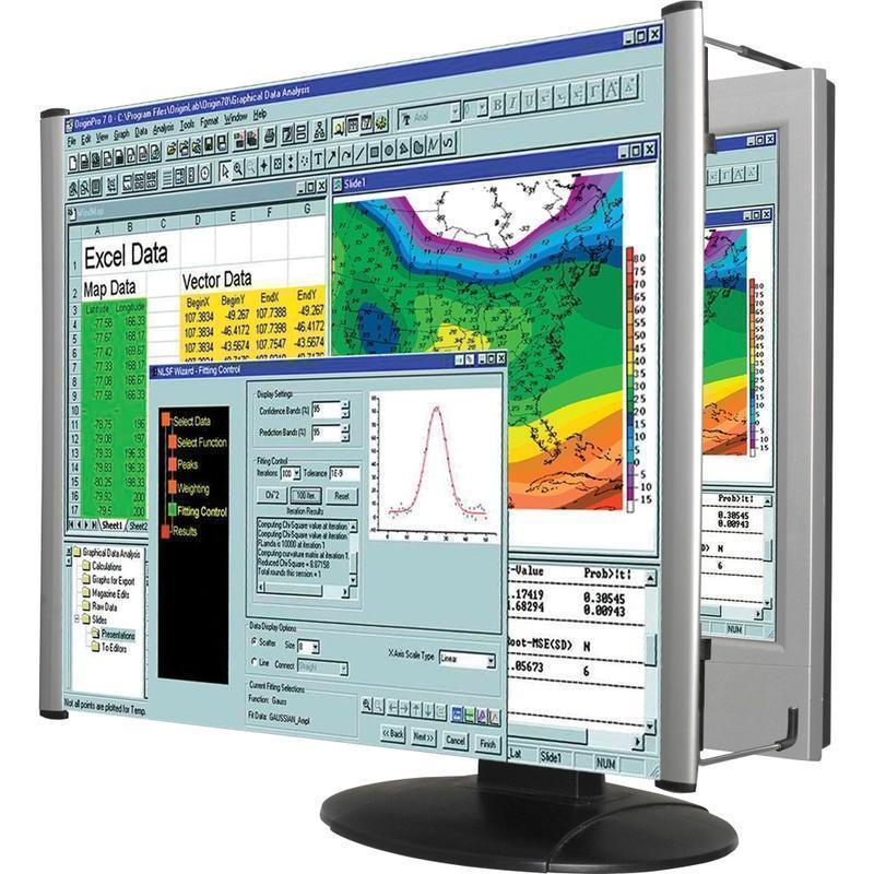 Kantek Lcd Monitor Magnifier Fits 24in Widescreen Monitors - x 24in Length - Overall Size 14.3in Height x 7in Width MPN:MAG24WL