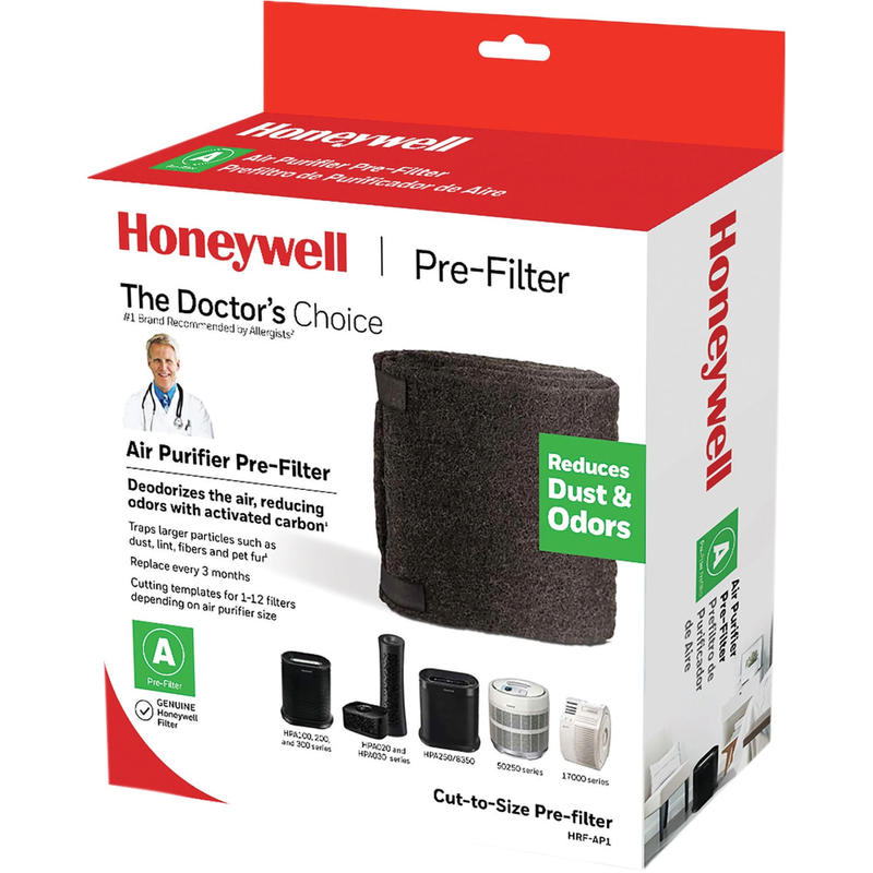 Honeywell Pre-Filter for Air Purifier - Activated Carbon - For Air Purifier - Remove Dust, Remove Airborne Particles, Remove Pet Hair, Remove Odor, Remove Fabric Fiber - 47in Height x 15.5in Width x 0.1in Depth (Min Order Qty 4) MPN:HRFAP1V1