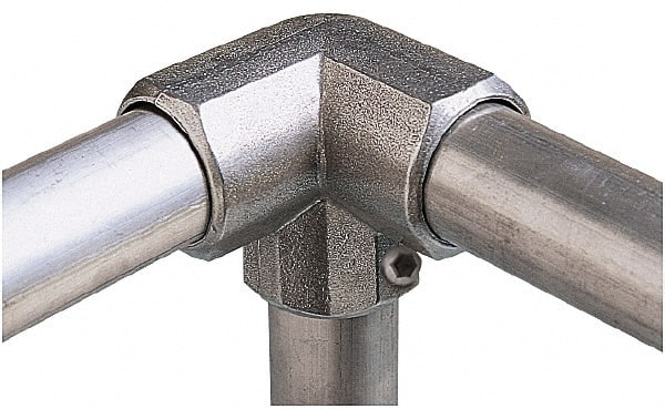 Pipe Rail Fittings, Rail Fitting Type: Elbow , Material: Aluminum  MPN:L20-7