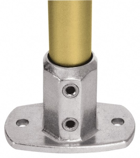 Pipe Rail Fittings, Rail Fitting Type: Flange , Material: Aluminum  MPN:L62-7