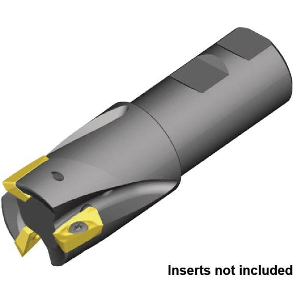Indexable Square-Shoulder End Mill: M1D040ME1803W032L110, 40 mm Cut Dia, 32 mm Dia Weldon Flat Shank MPN:2417191