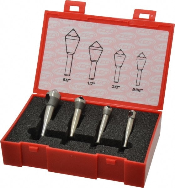 Countersink Set: 4 Pc, 5/16 to 5/8