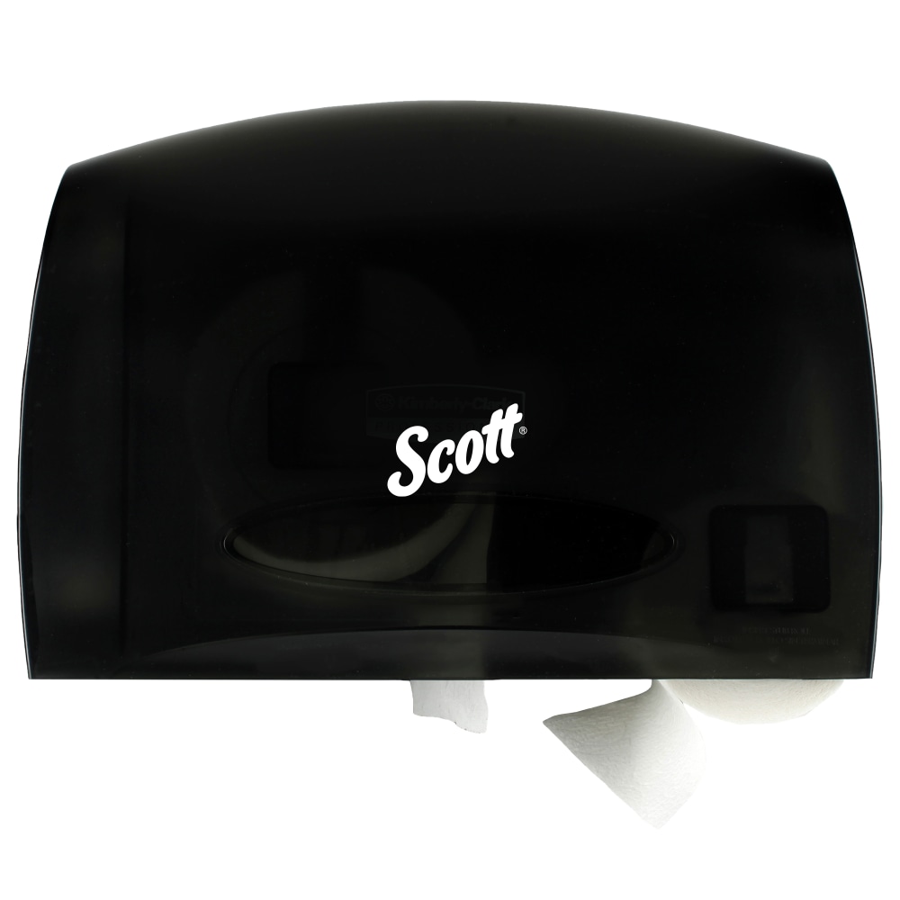 Scott Coreless JRT Bath Tissue Dispenser, 9-3/4in x 14-5/8in, Smoke Gray (Min Order Qty 3) MPN:9602