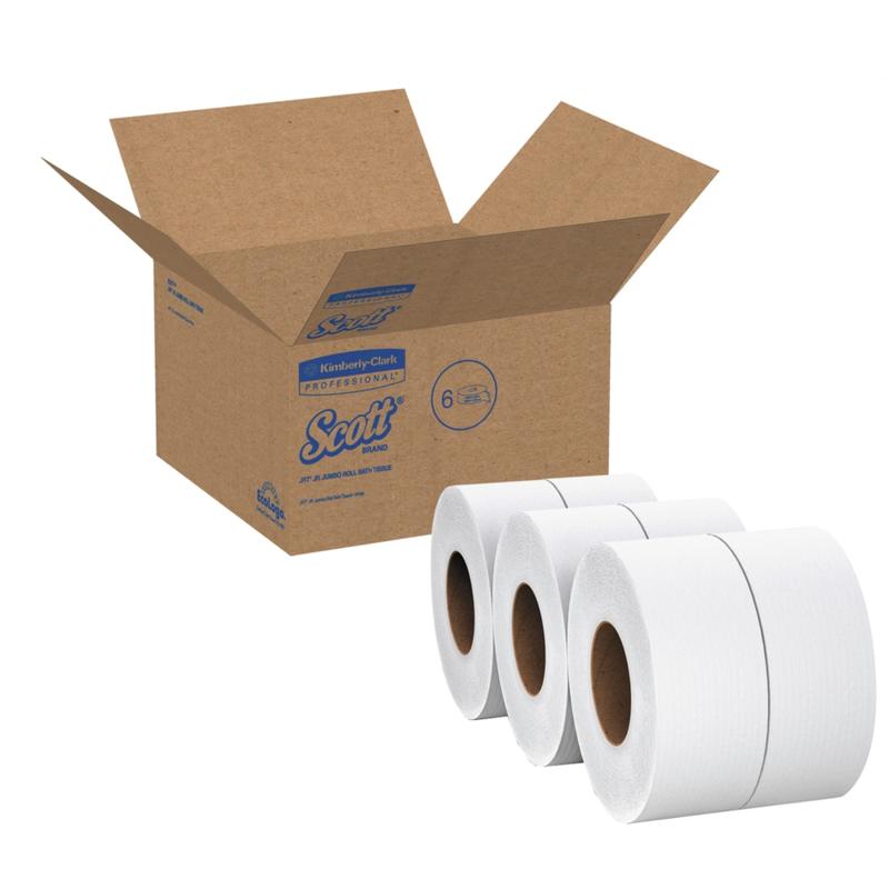 Scott 2-Ply JRT Jumbo Toilet Paper, 2000ft Per Roll, Pack Of 12 Rolls MPN:7827