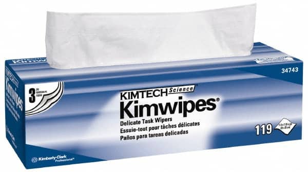Clean Room Wipes: Dry, 100 Sheet/Pack MPN:34743