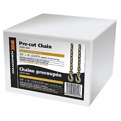 Transport Chain 6600 Lb 16 Ft x 3/8 In. MPN:10038-16BXGRA