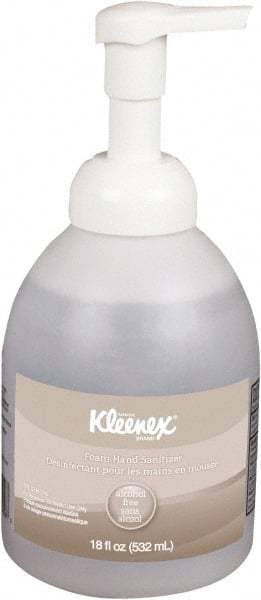 Foam Hand Sanitizer, 18 oz. Pump Bottles, Clear, Unscented MPN:45827