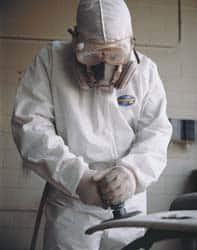 Disposable Coveralls: Size 3X-Large, SMS, Zipper Closure MPN:46126