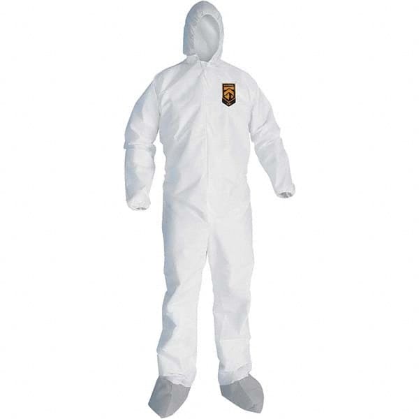 Disposable Coveralls: Size 3X-Large, SMS, Zipper Closure MPN:48966