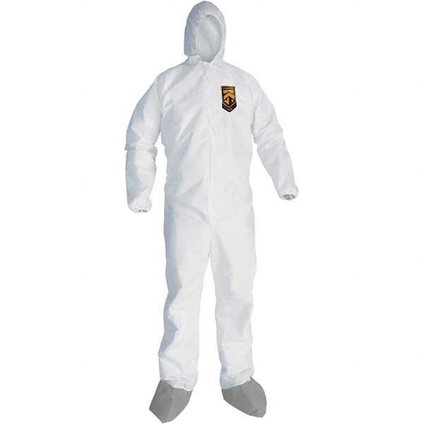 Disposable Coveralls: Size Large, Microporous Film Laminate, Zipper Closure MPN:48973