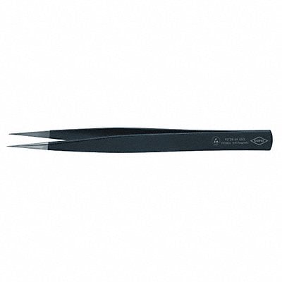 Tweezers ESD Straight 5-1/4 In SS Black MPN:92 28 69 ESD