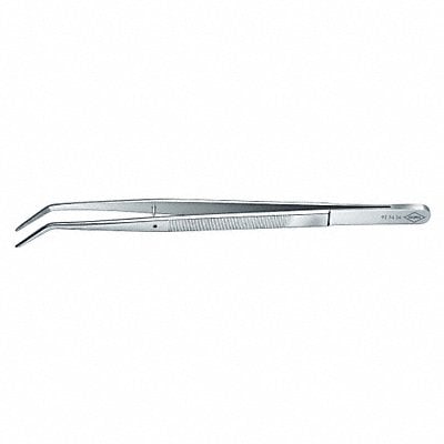 Tweezers Dowel Pin Bent Serrated 6 In MPN:92 34 36