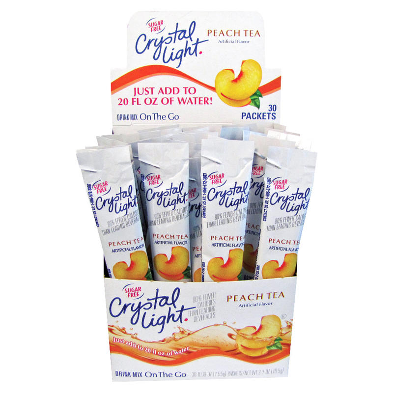 Crystal Light On The Go Mix Sticks, Peach Tea, Box Of 30 Packets (Min Order Qty 3) MPN:79730