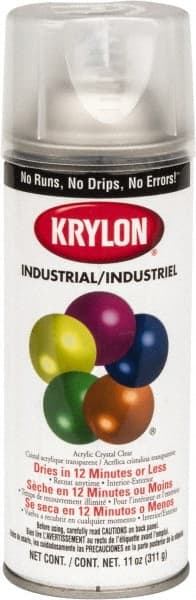 Crystal Clear, 11 oz Net Fill, Gloss, Lacquer Spray Paint MPN:K01301A07