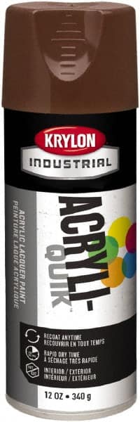 Lacquer Spray Paint: Leather Brown, Gloss, 16 oz MPN:K02501A07