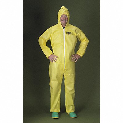 Hooded Coverall Elastic Yellow XL MPN:PBLC5428-XL