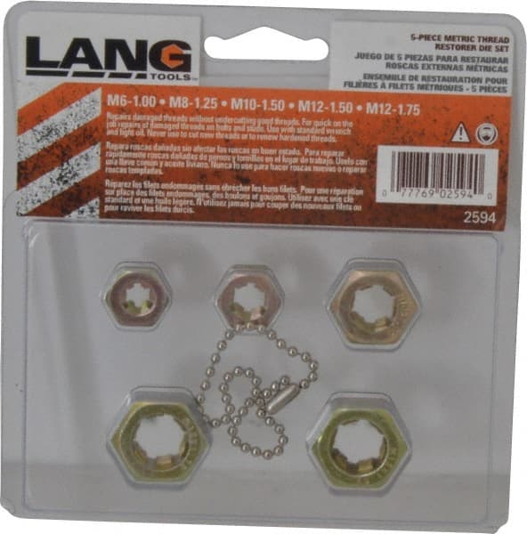 M6x1.00 to M12x1.75 Metric Coarse, Metric Fine, Hex Die Set MPN:2594M