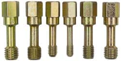 Tap Set: M12 x 1.75 Metric, 3 & 4 Flute, Taper, Carbon Steel, Zinc Finish MPN:2588M