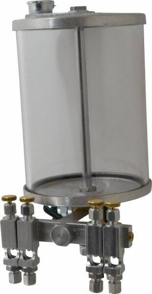 4 Outlets, Polymer Bowl, 1.89 L Electric-Adjustable Oil Reservoir MPN:REM155-04-26