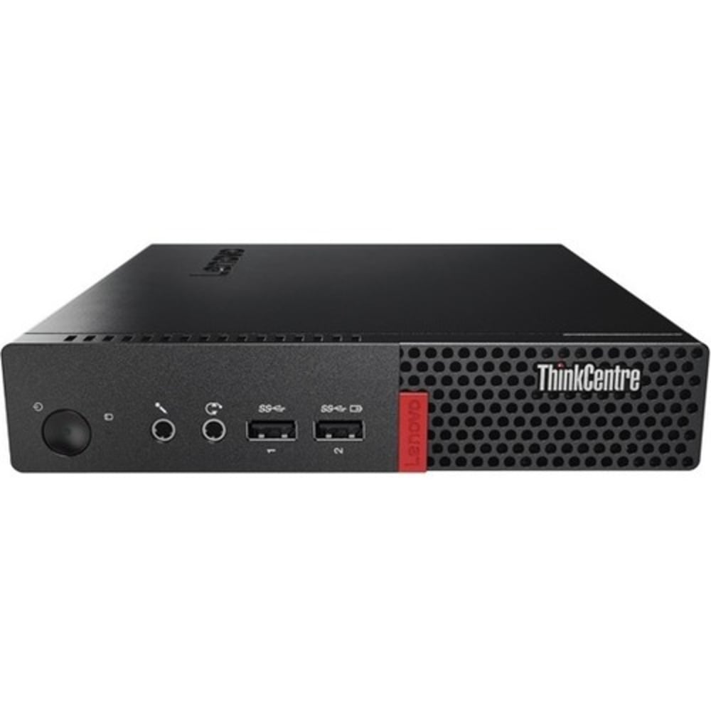 Lenovo ThinkCentre M910q 10MV000VUS Desktop Computer - Intel Core i5 7th Gen i5-7500T 2.70 GHz - 4 GB RAM DDR4 SDRAM - 500 GB HDD - Tiny - Black - Windows 10 Pro 64-bit - Intel HD Graphics 630 - English Keyboard MPN:10MV000VUS