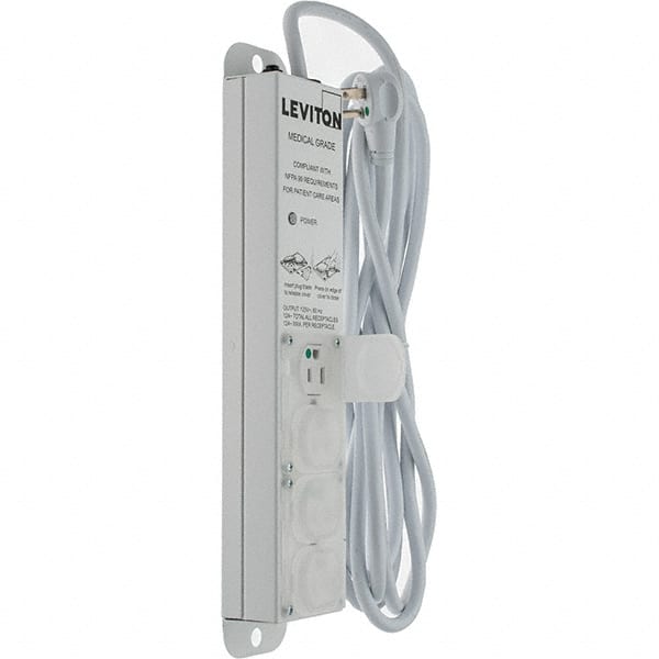 4 Outlets, 125 VAC15 Amps, 15' Cord, Standard Power Outlet Strip MPN:5304M-1N5