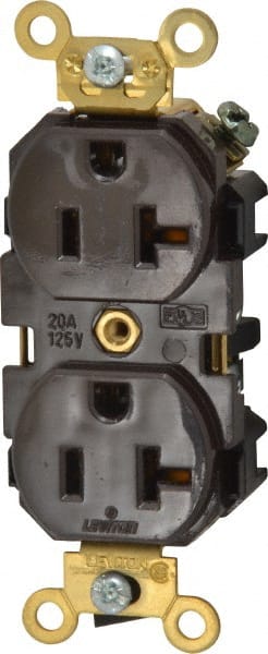 Straight Blade Duplex Receptacle: NEMA 5-20R, 20 Amps, Self-Grounding MPN:5362